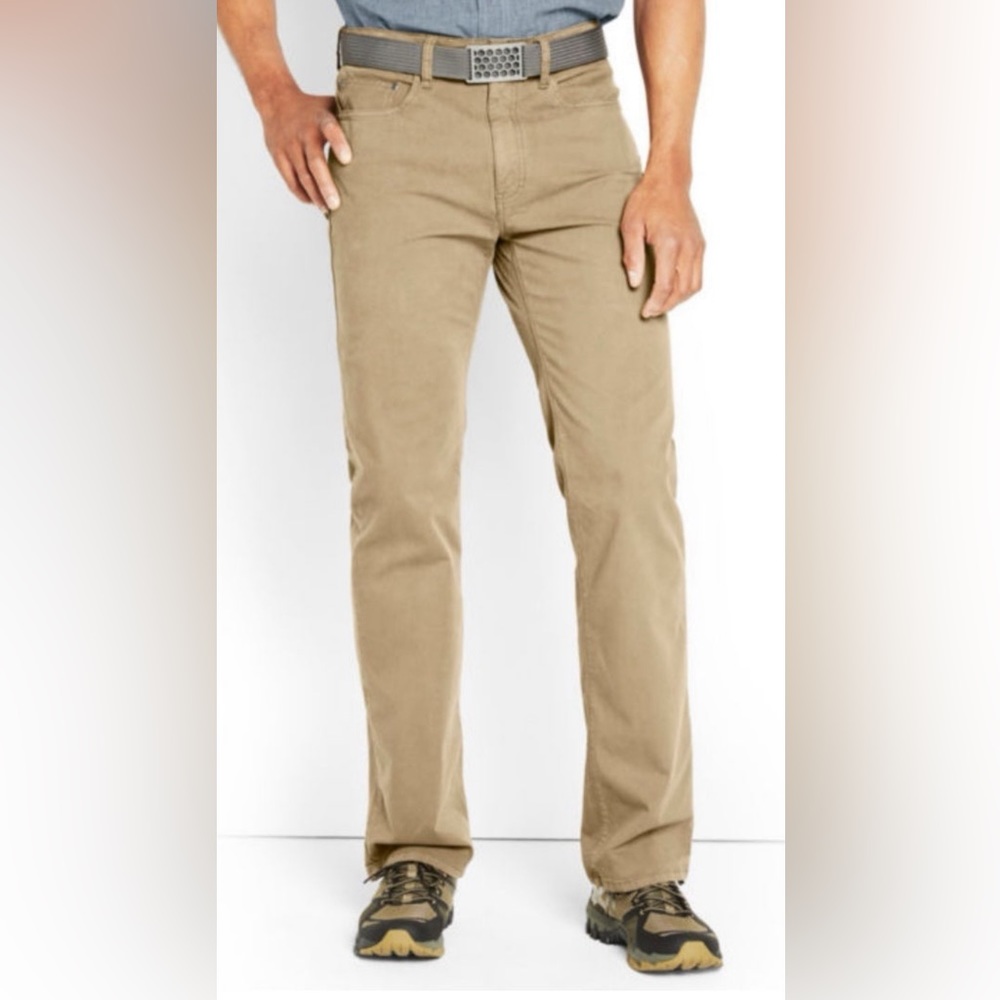 🔥 NWOT ORVIS 5-Pocket Stretch Twill Pants 32X32🔥DESERT KHAKI